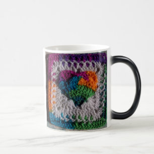 Herz einer Hippie-verwandelnden Tasse