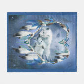 Herz einer Kunst-Decke des Wolf-3 Fleecedecke (Vorderseite (Horizontal))