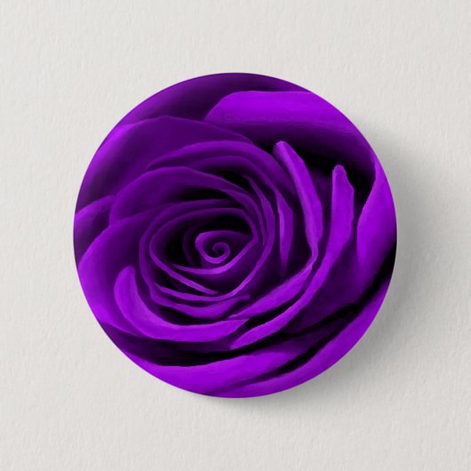 Herz einer Lila Rose Button (Vorderseite)