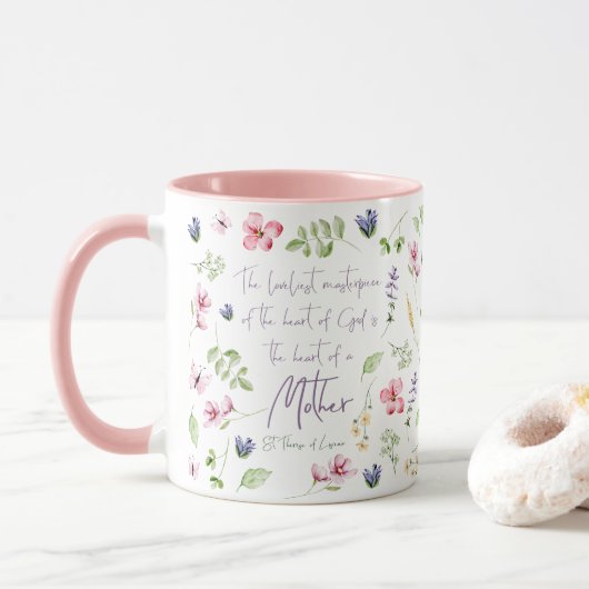 Herz einer Mutter-Tasse Tasse (Mit Donut)