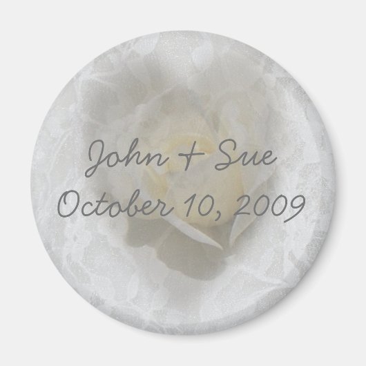 Herz einer Rose Magnet (Vorne)