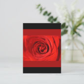 Herz einer Rose Postkarte (Stehend Vorderseite)