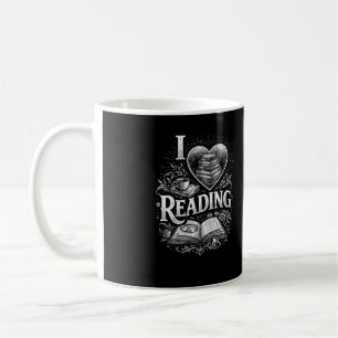 Herz eines Buchliebhabers Kaffeetasse