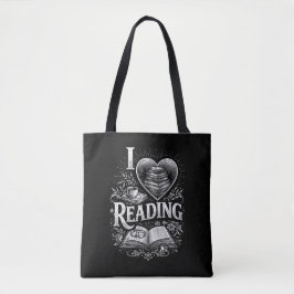 Herz eines Buchliebhabers Tasche