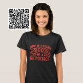 Herz eines Einhornkörpers eines Rhinozeros T-Shirt