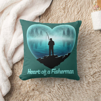 Herz eines Fischers Kissen