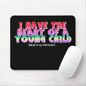 Herz eines kinderfreundlichen Mousepad-Spaßes Mousepad (Mit Mouse)