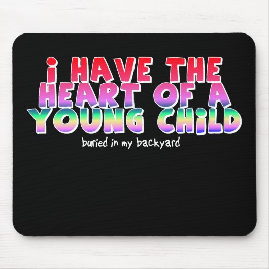 Herz eines kinderfreundlichen Mousepad-Spaßes Mousepad (Vorne)