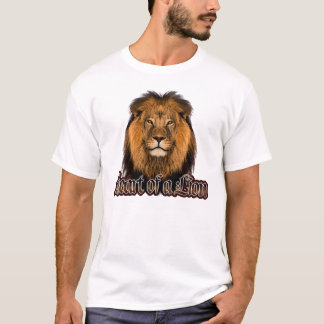 Herz eines Löwe-Mann-T - Shirt