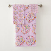 Herz eines Manikürs für Nageltechniker Badhandtuch Set (Insitu)