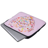 Herz eines Manikürs für Nageltechniker Laptopschutzhülle (Vorne Knopf)