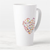 Herz eines Manikürs für Nageltechniker Milchtasse (Rechte Ecke)