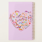 Herz eines Manikürs für Nageltechniker Planer (Rückseite)