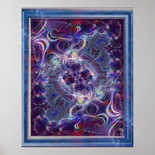Herz eines psychedelischen Frenzy Var 2 Art Print Poster (Vorne)