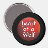 Herz eines Wolf Magnet (Vorderseite/Rückseite)