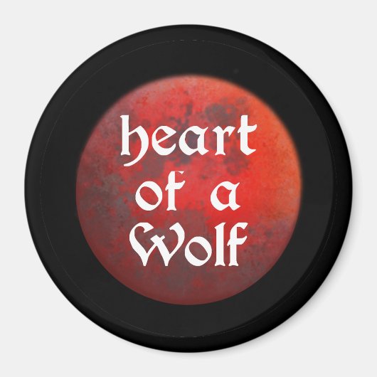 Herz eines Wolf Magnet (Vorne)