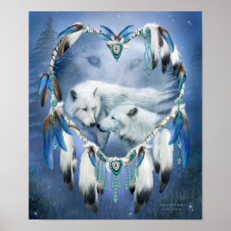 Herz eines Wolfs 3 Kunstgedicht/Print Poster