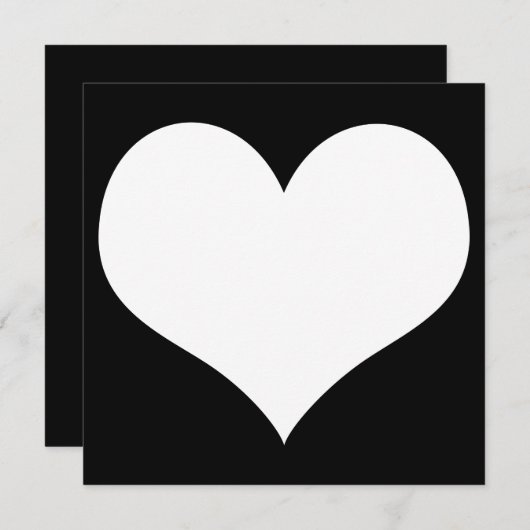 Herz Einladung (Vorne/Hinten)