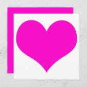 Herz Einladung (Vorne/Hinten)