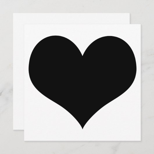 Herz Einladung (Vorne/Hinten)