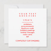 Herz Einladung (Rückseite)