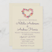 Herz Einladung (Vorne/Hinten)