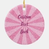 Herz-Eiscreme-Stick Keramik Ornament (Hinten)