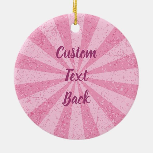 Herz-Eiscreme-Stick Keramik Ornament (Hinten)