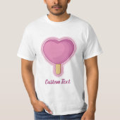 Herz-Eiscreme-Stick T-Shirt (Vorderseite)