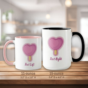 Herz-Eiscremestick Tasse