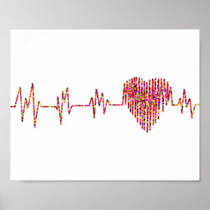 Ekg Poster Zazzle De