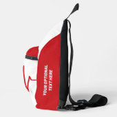 Herz EKG individuelle Name & Beruf Crossbody Bag (Rechts)