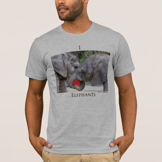 (Herz) Elefanten I T-Shirt (Vorderseite)