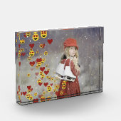 Herz-Emoji-Foto-Block Fotoblock (Links)