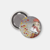 Herz-Emoji Magnet (Vorderseite/Rückseite)