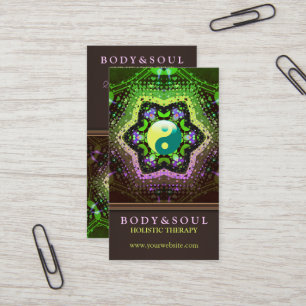 Herz-Energie YinYang Zeitalter-Visitenkarten Visitenkarte