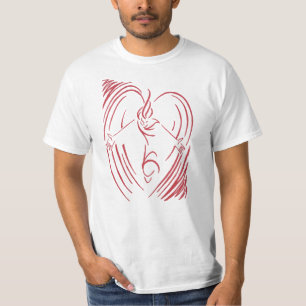 Herz-Engel - grundlegende T T-Shirt