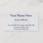 Herz, Engel Wings & Ocean Visitenkarte (Rückseite)