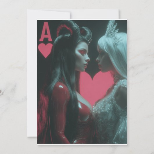 Herz entweint: Engel & Devil Einladung (Rückseite)