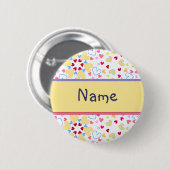 Herz-Entwurf Button (Vorne & Hinten)