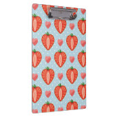 Herz-Erdbeeren mit Tupfen und Herzen Klemmbrett (Rechts)