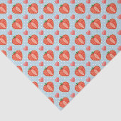 Herz-Erdbeeren mit Tupfen und Herzen Seidenpapier (Ausschnitt)