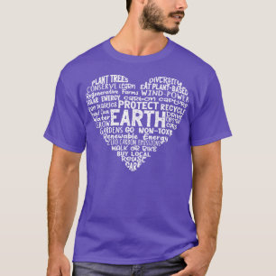 Herz-Erde-Wolke T-Shirt