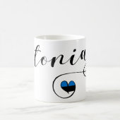 Herz Estland Tasse, Finn, Estnisch Kaffeetasse (Mittel)