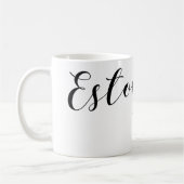Herz Estland Tasse, Finn, Estnisch Kaffeetasse (Links)