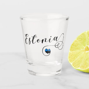 Herz Estland Tasse, Finn, Estnisch Schnapsglas