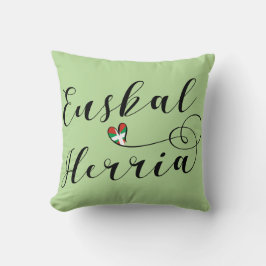 Herz Euskal Herria Pillow, baskische Flagge Kissen
