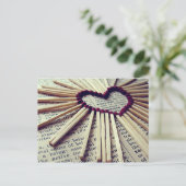 Herz Ewige Liebe Postkarte (Stehend Vorderseite)