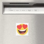 Herz Eyes Emoji Magnet (In Situ (Geschirrspüler))