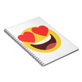 Herz Eyes Emoji Notizblock (Rechte Seite)